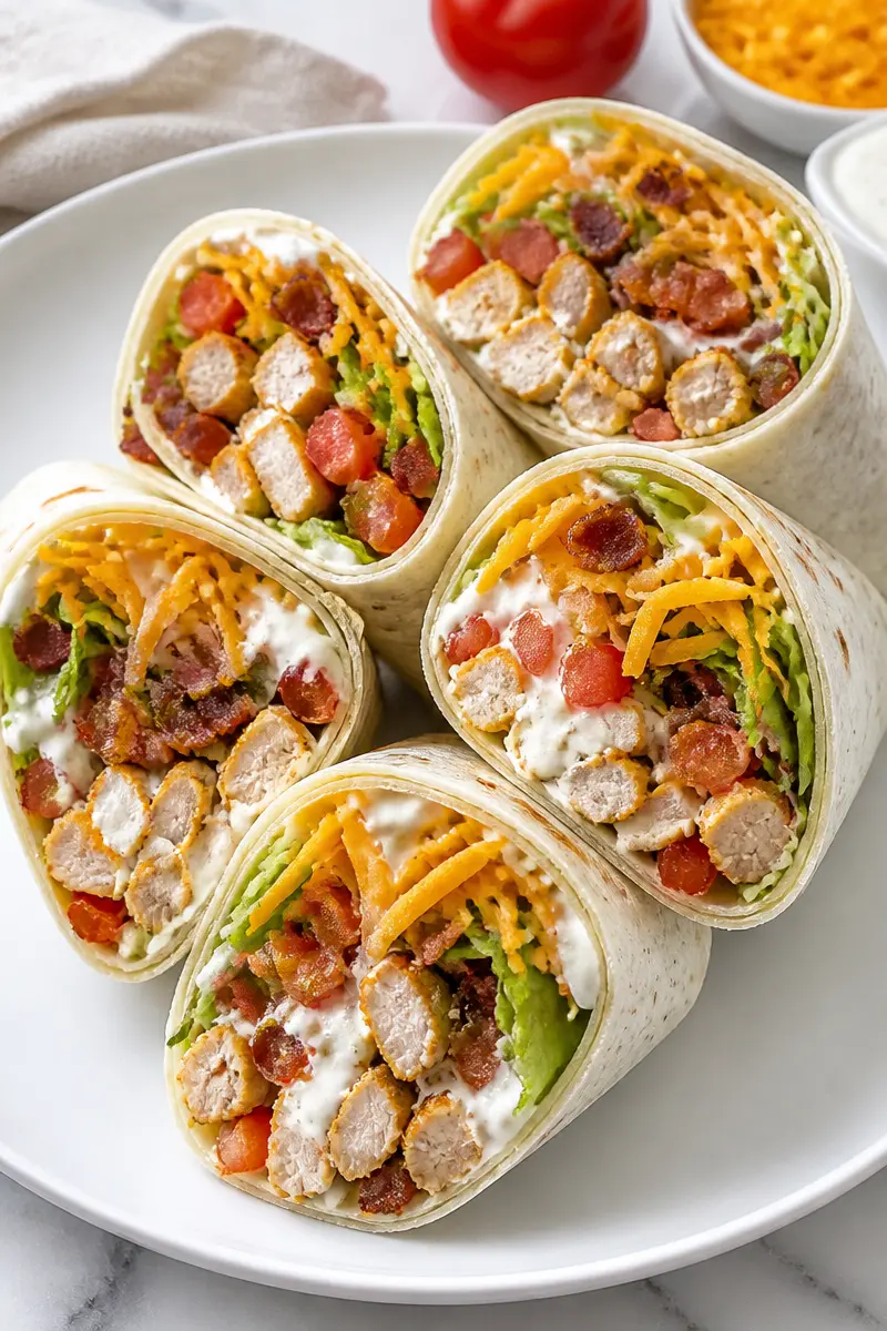 Crispy Chicken Bacon Ranch Wrap zer8ez5fds4f 2