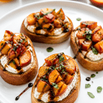 best peach bruschetta with whipped ricotta 1