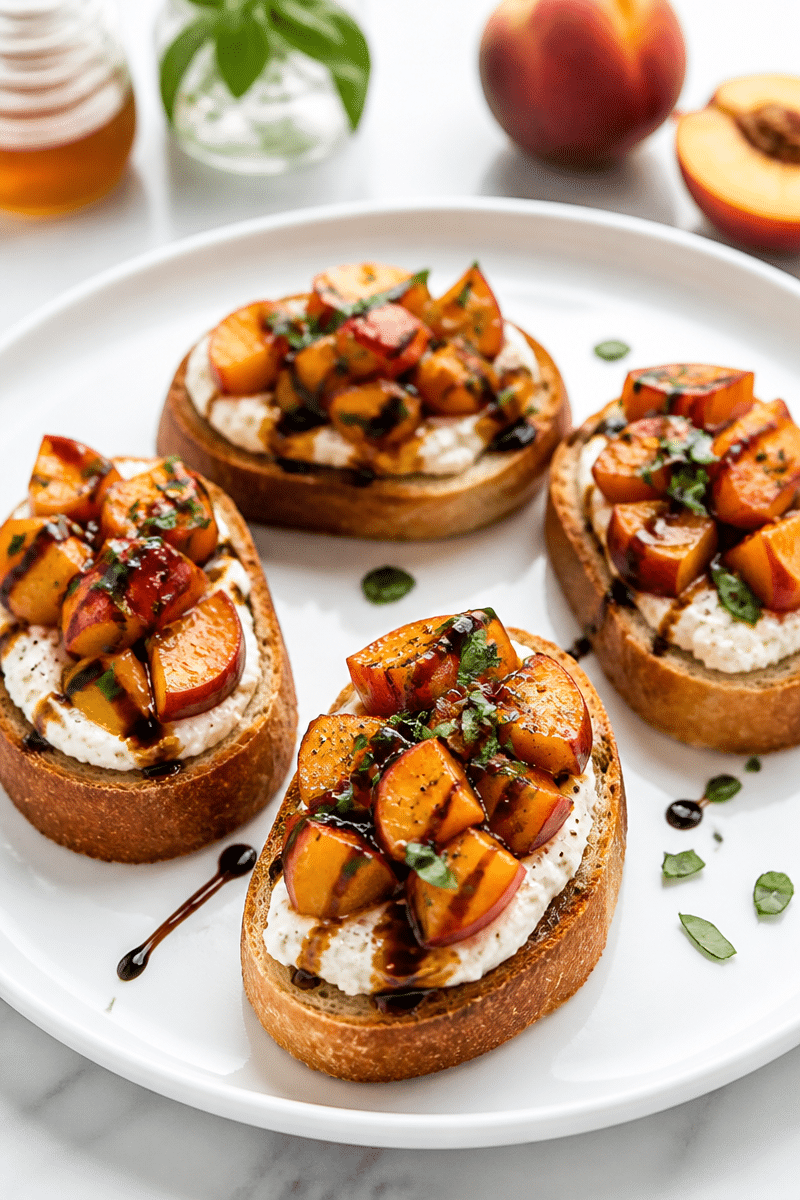 Best Peach Bruschetta With Whipped Ricotta best peach bruschetta with whipped ricotta 1