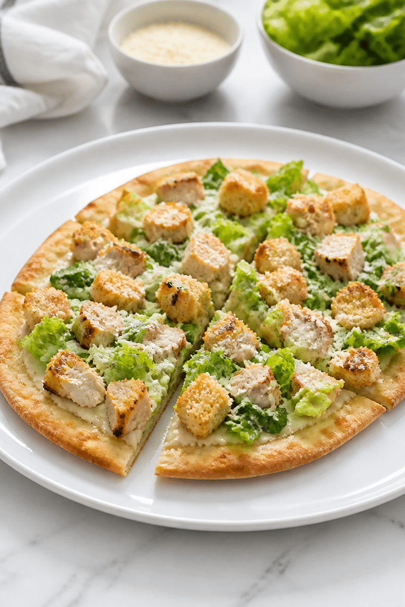 Chicken Caesar Flatbread chicken caesar flatbread 1