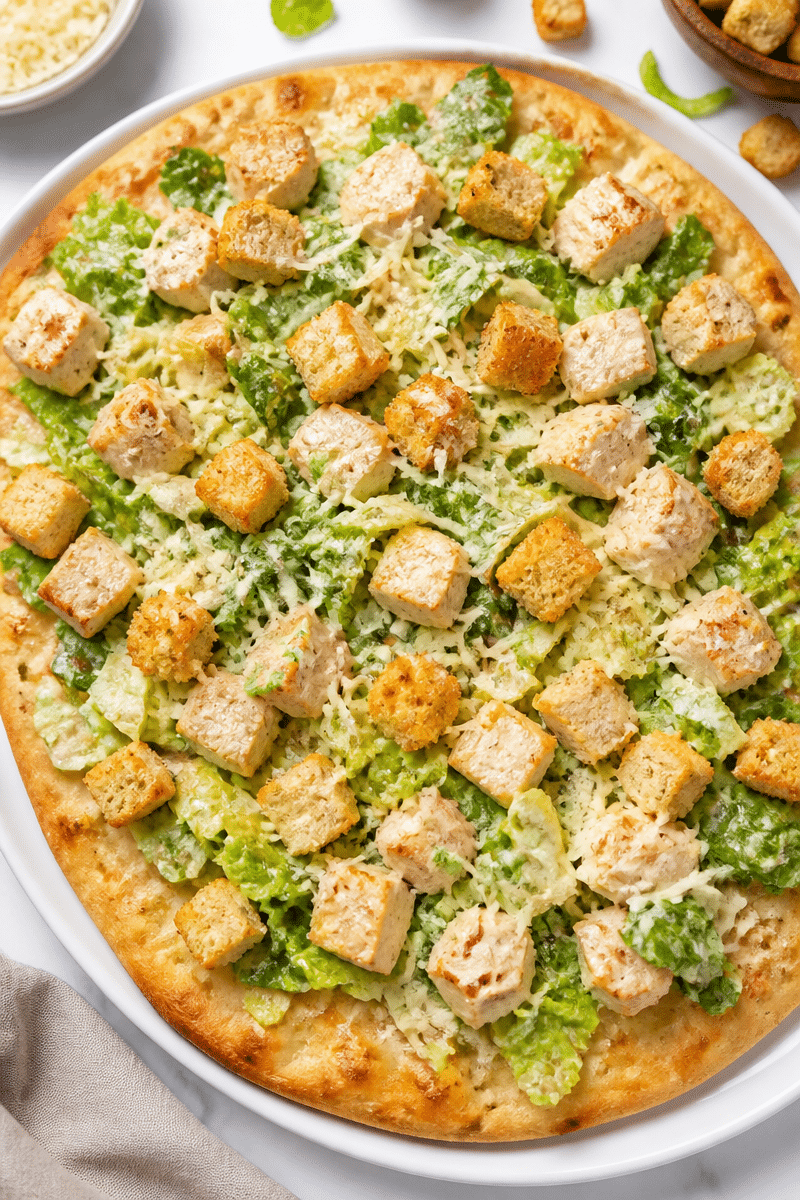 Chicken Caesar Flatbread chicken caesar flatbread 2