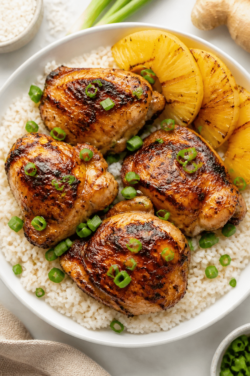 Hawaiian Chicken with Coconut Rice hawaiian chicken with coconut rice 2
