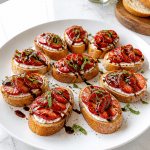 balsamic glazed strawberry crostini 1