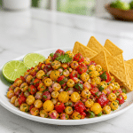 charred bell pepper and sweet corn salsa 1