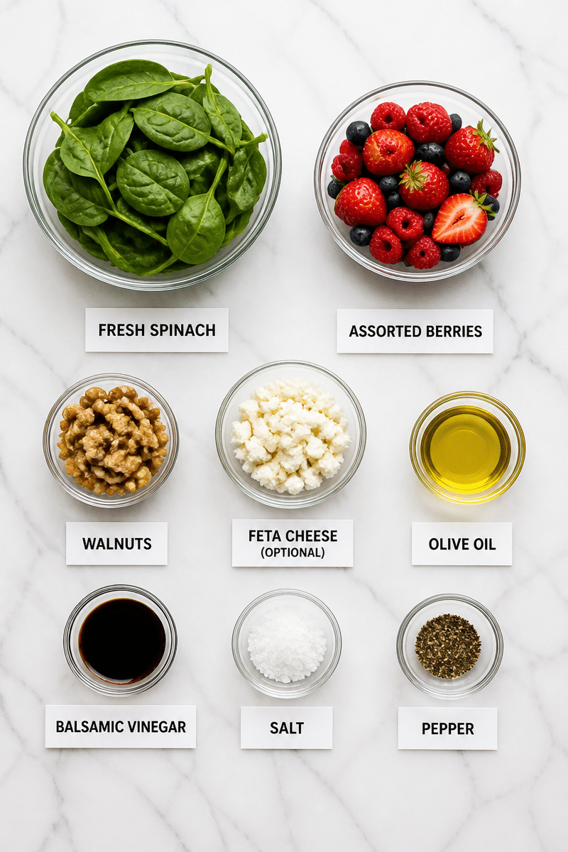 Fresh Berry and Spinach Salad with Walnuts fresh berry and spinach salad with walnuts 3