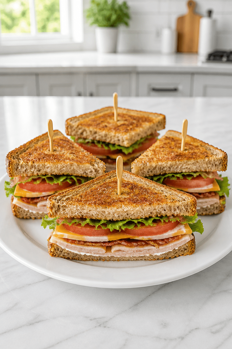 Grilled Turkey Club Sandwiches grilled turkey club sandwiches 1
