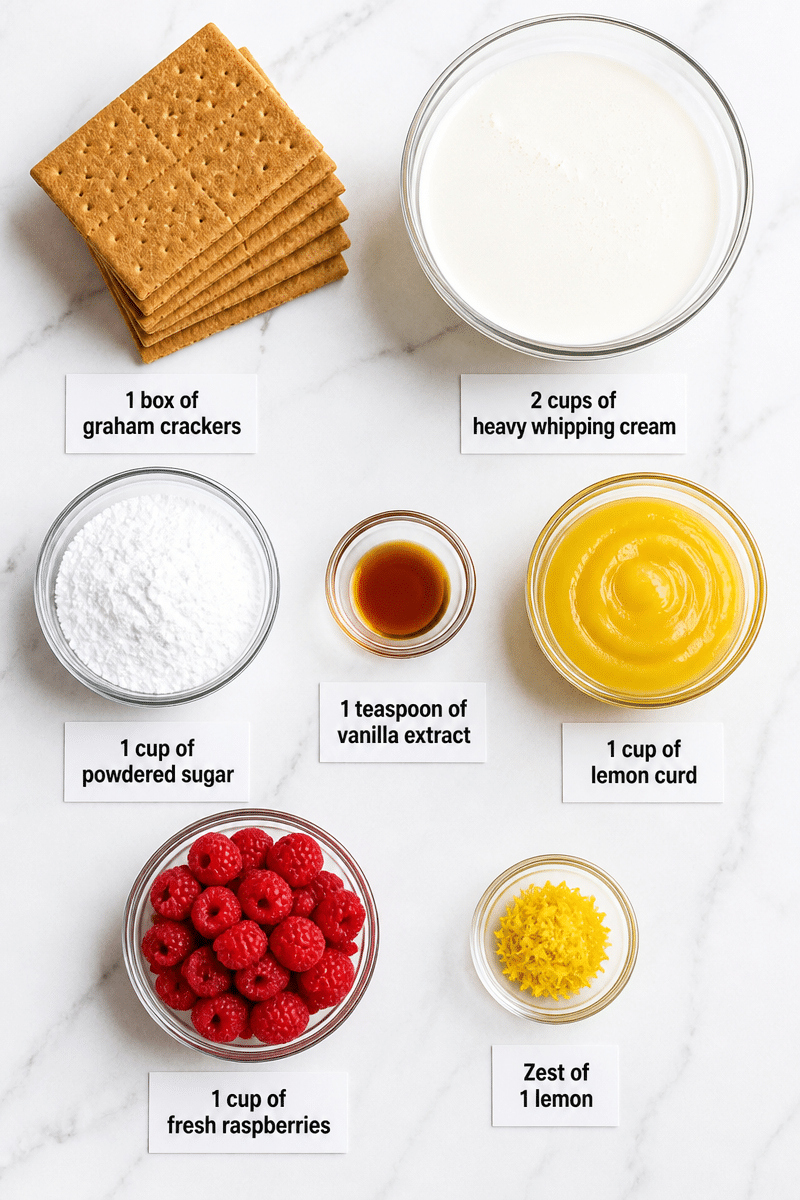 lemon raspberry icebox cake 3
