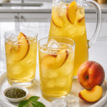 sparkling peach green tea 1