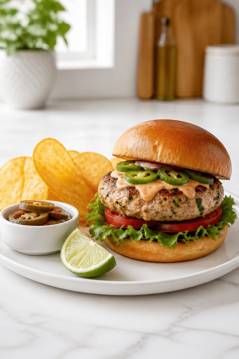 Spicy Jalapeno Turkey Burgers spicy jalapeno turkey burgers 1
