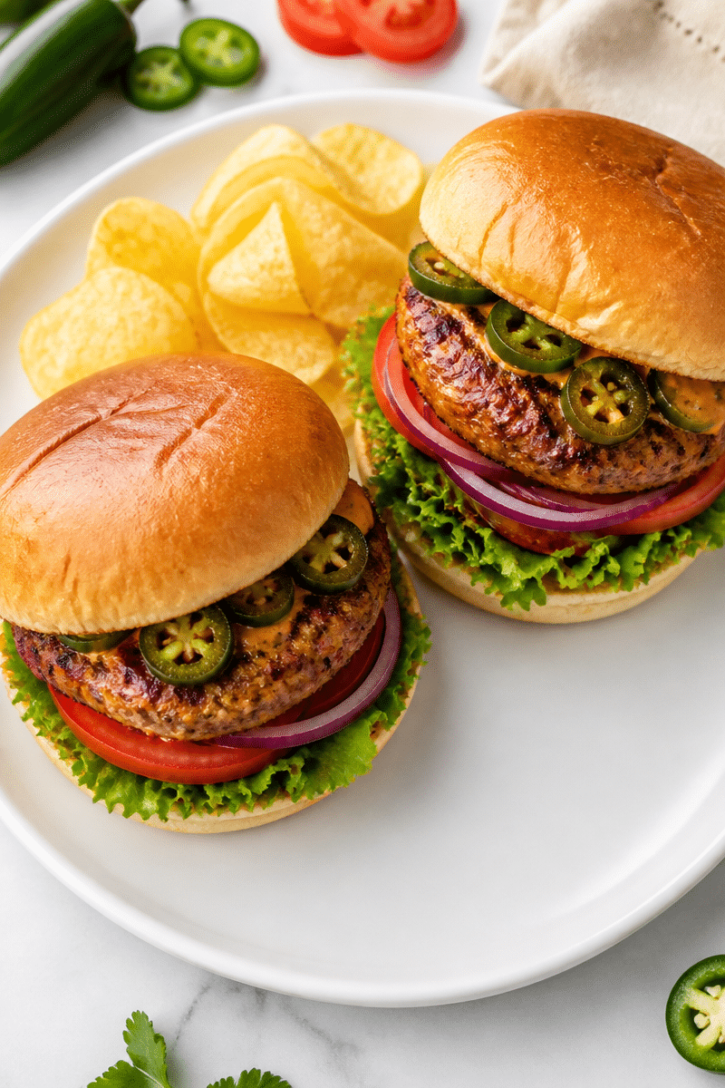 Spicy Jalapeno Turkey Burgers spicy jalapeno turkey burgers 2