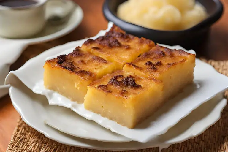 Cassava Cake with Macapuno