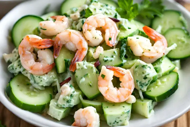Creamy Cucumber Shrimp Salad