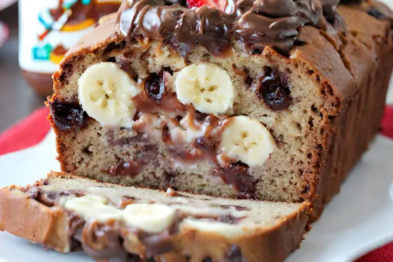 Nutella Banana Split Bread