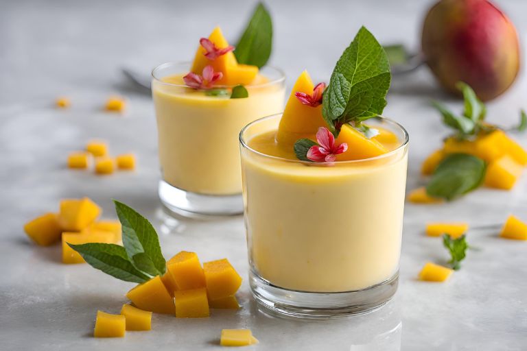 Tropical Mango Bliss Panna Cotta