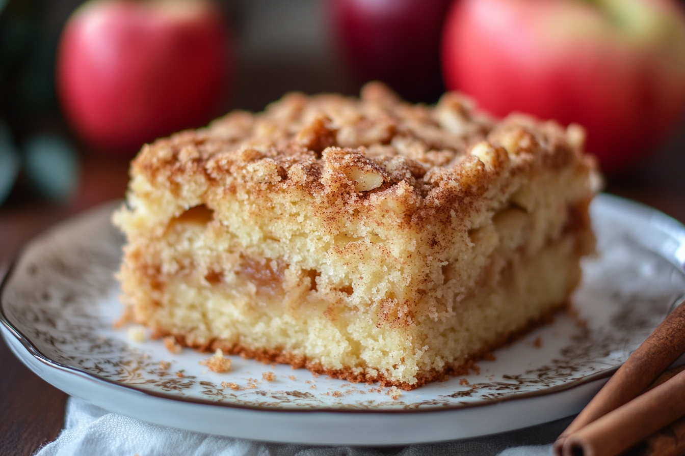 Cinnamon Apple Crumb Cake Recipe