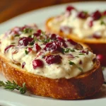 Cranberry Thyme Crostini Recipe