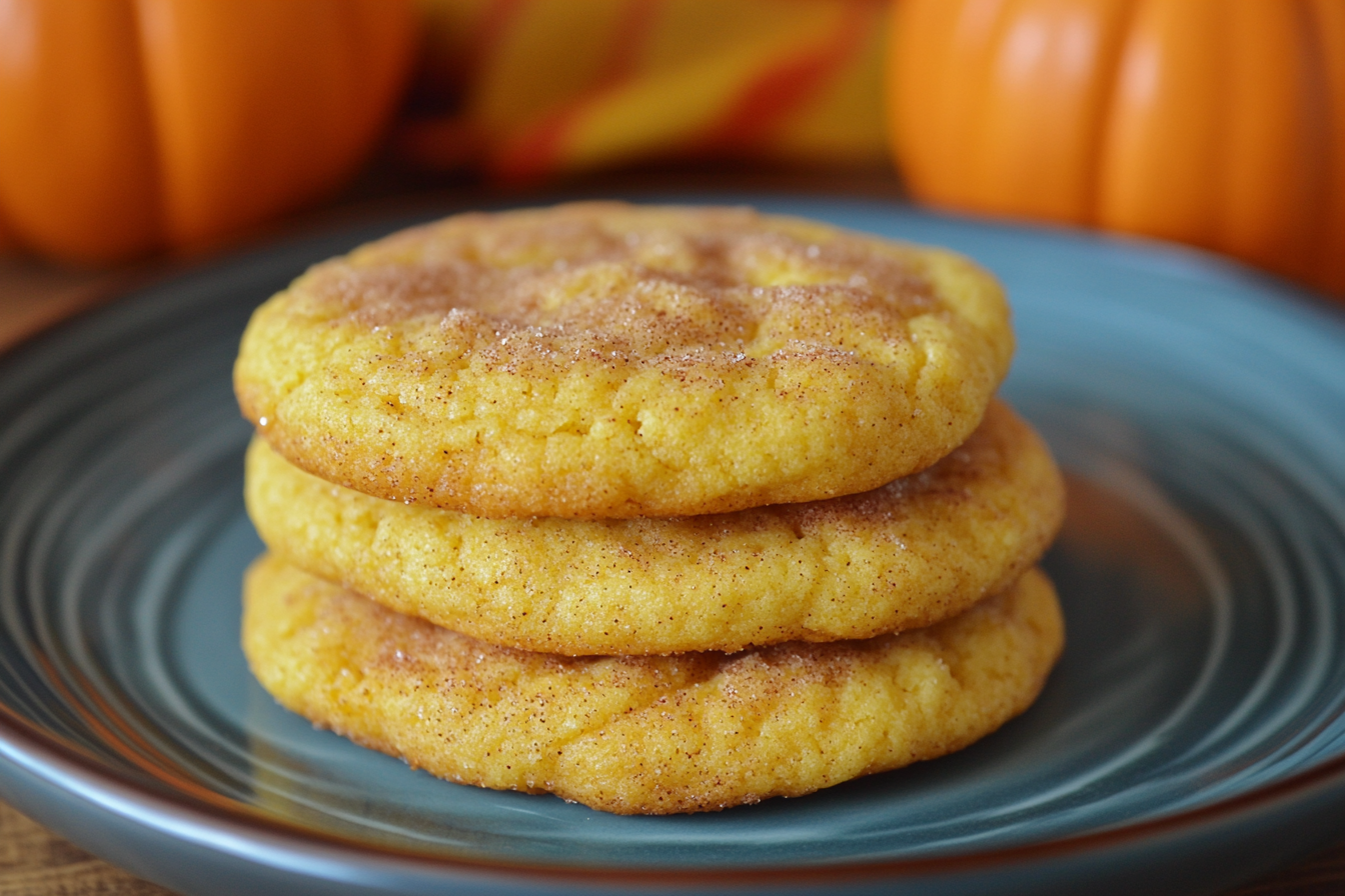 Snickerdoodle Pumpkin Cookies