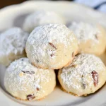 Buttery Pecan Snowball Cookies