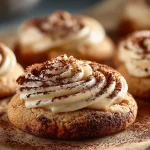 Delicious tiramisu cookies topped with cocoa and coffee flavors, perfect for dessert.