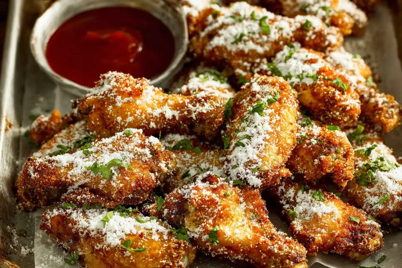 Delicious Crack Wings served hot with savory seasoning