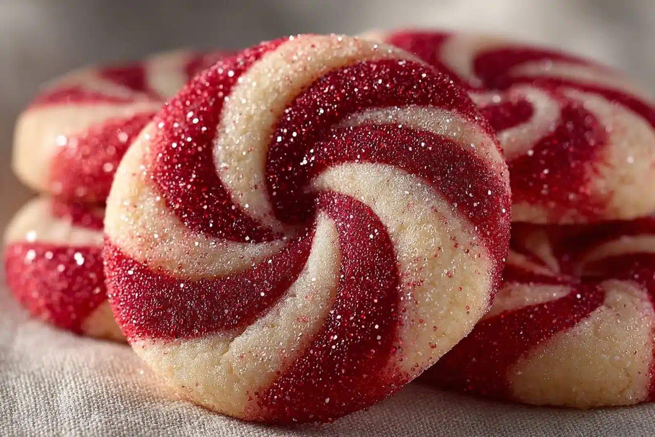 Delicious homemade Candy Cane Cookies decorated with festive designs