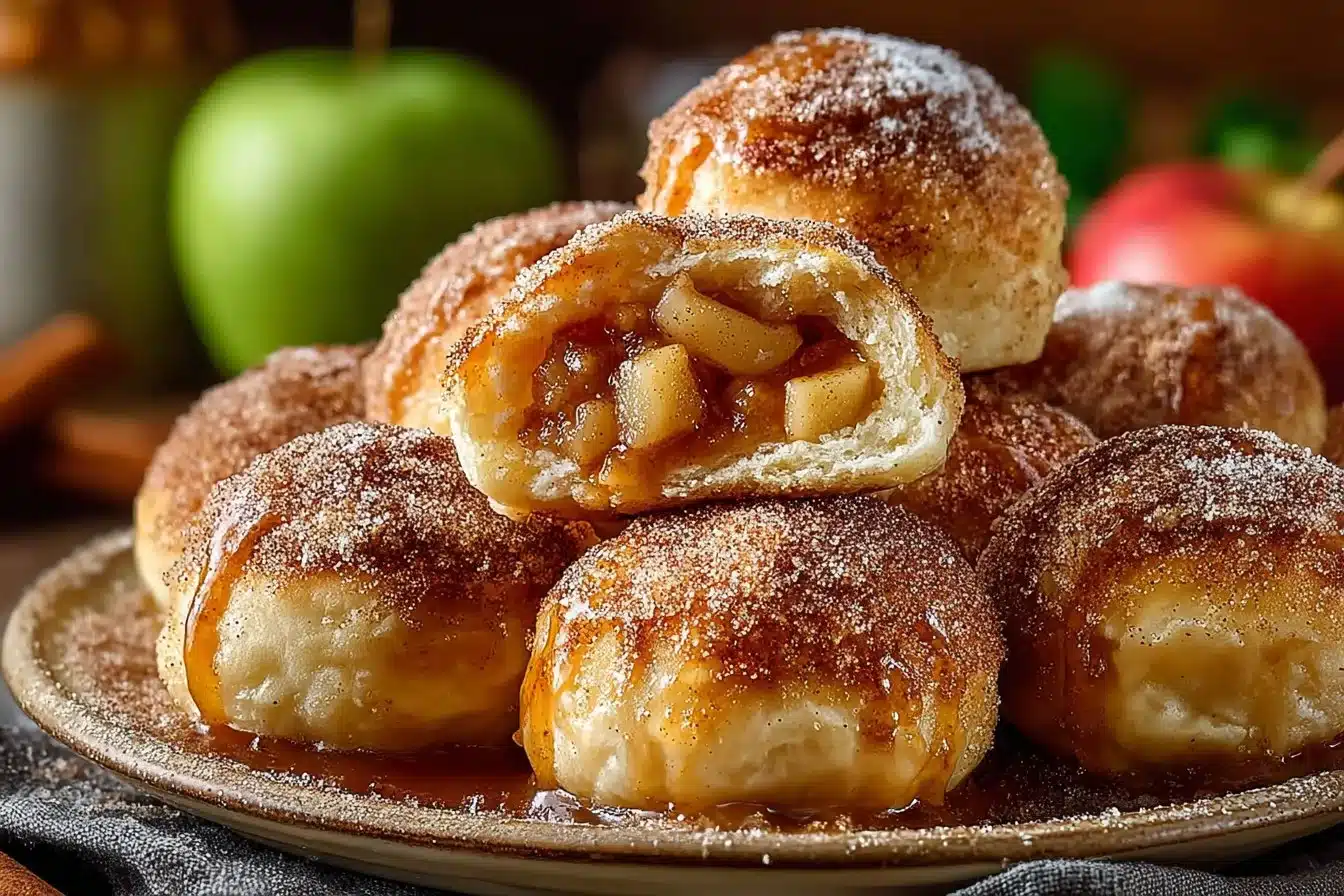 Delicious Caramel Apple Pie Bombs for dessert lovers.