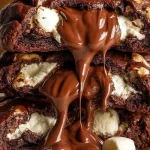 Delicious homemade Rocky Road Cookies with chocolate, marshmallows, and nuts