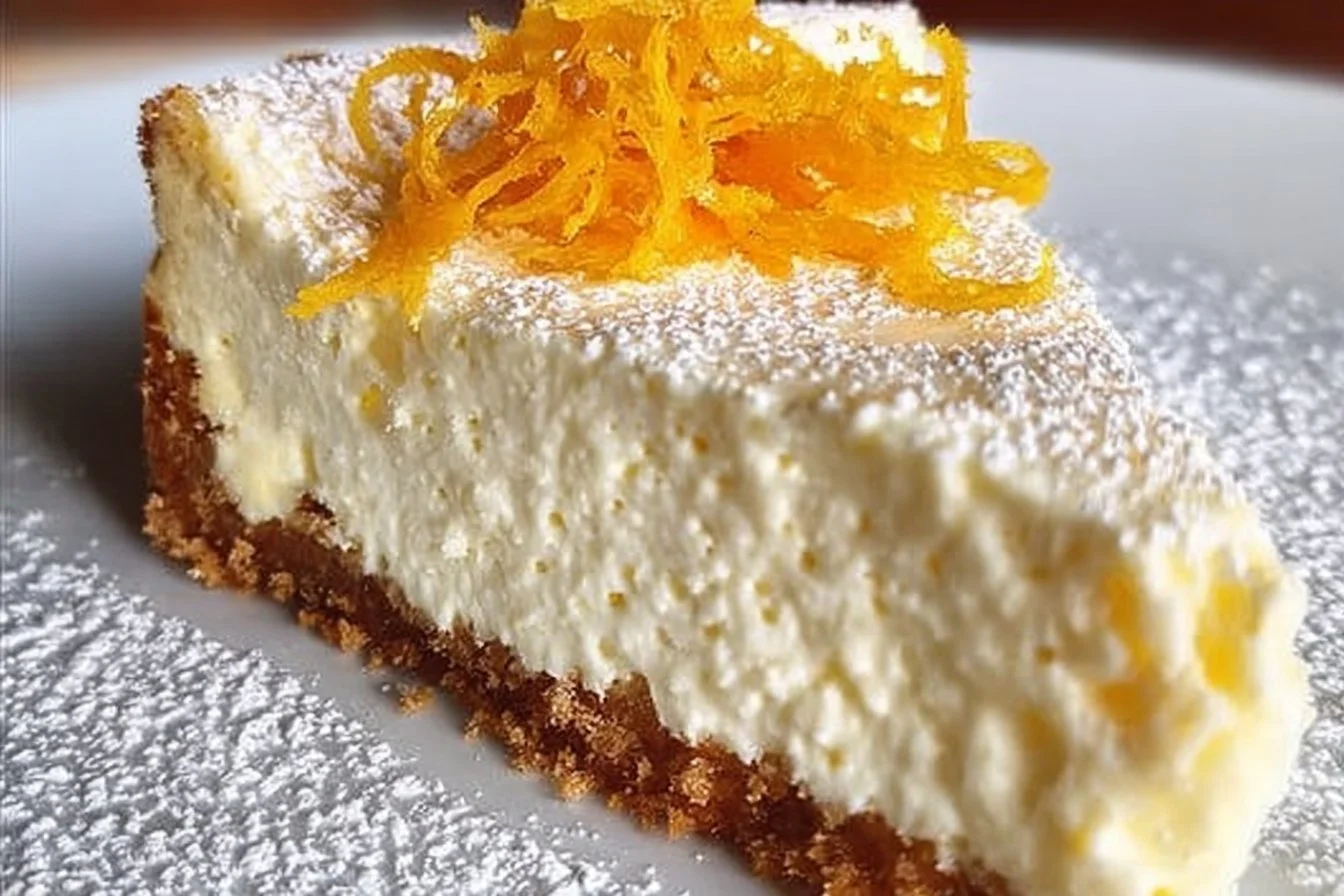 Delicious Sicilian Ricotta Cheese Cake with a creamy texture and rich flavor