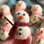 Cute snowmen truffles, a festive no-bake treat for the holidays