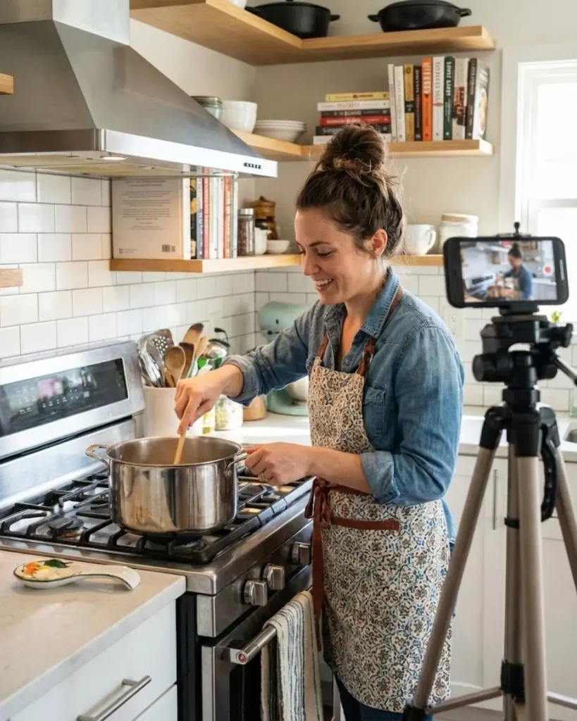 Evelyn Rose in kitchen