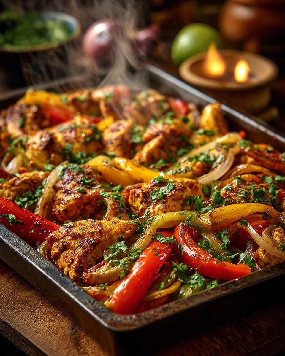 Sheet Pan Chicken Fajitas