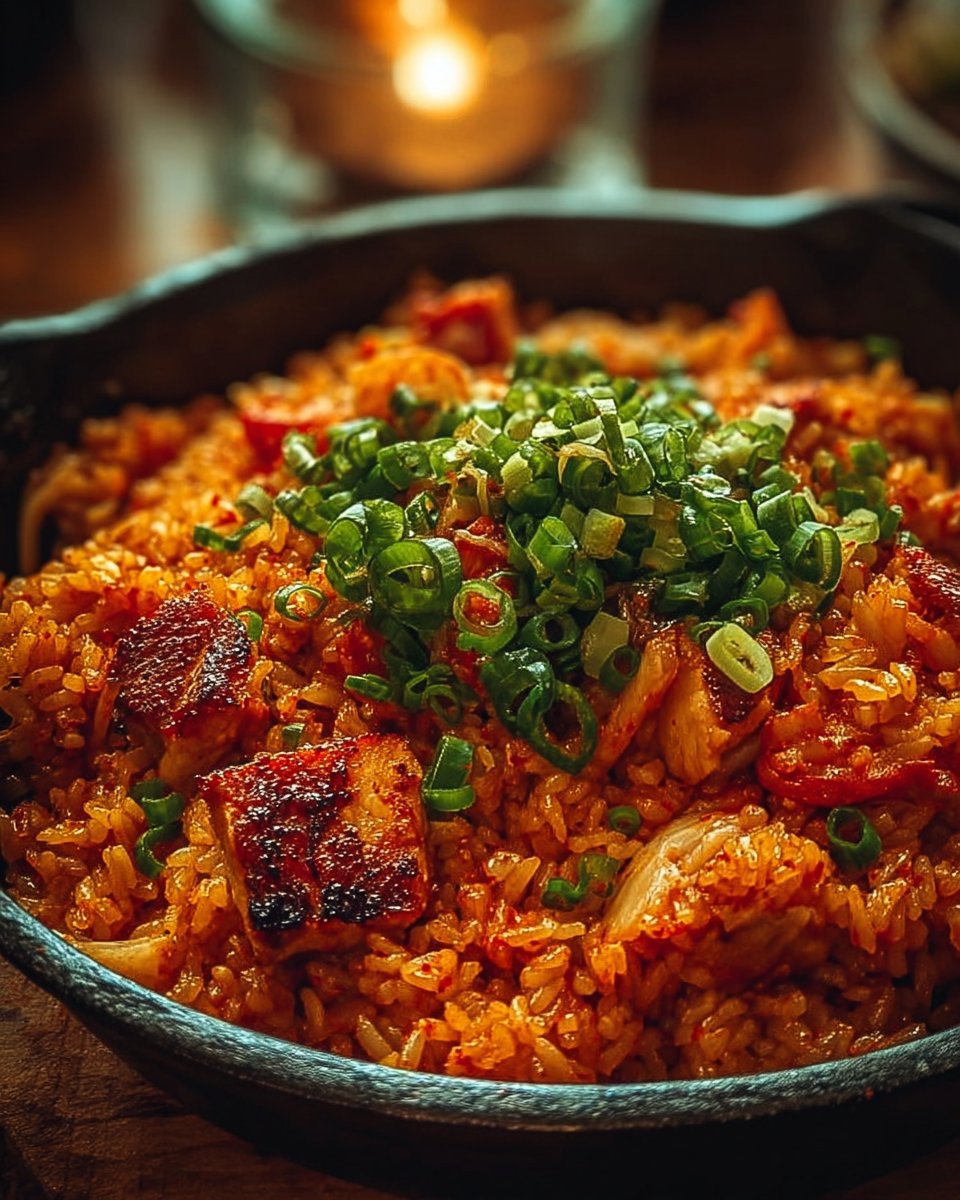 Kimchi Fried Rice with Chicken Kimchi Fried Rice with Chicken