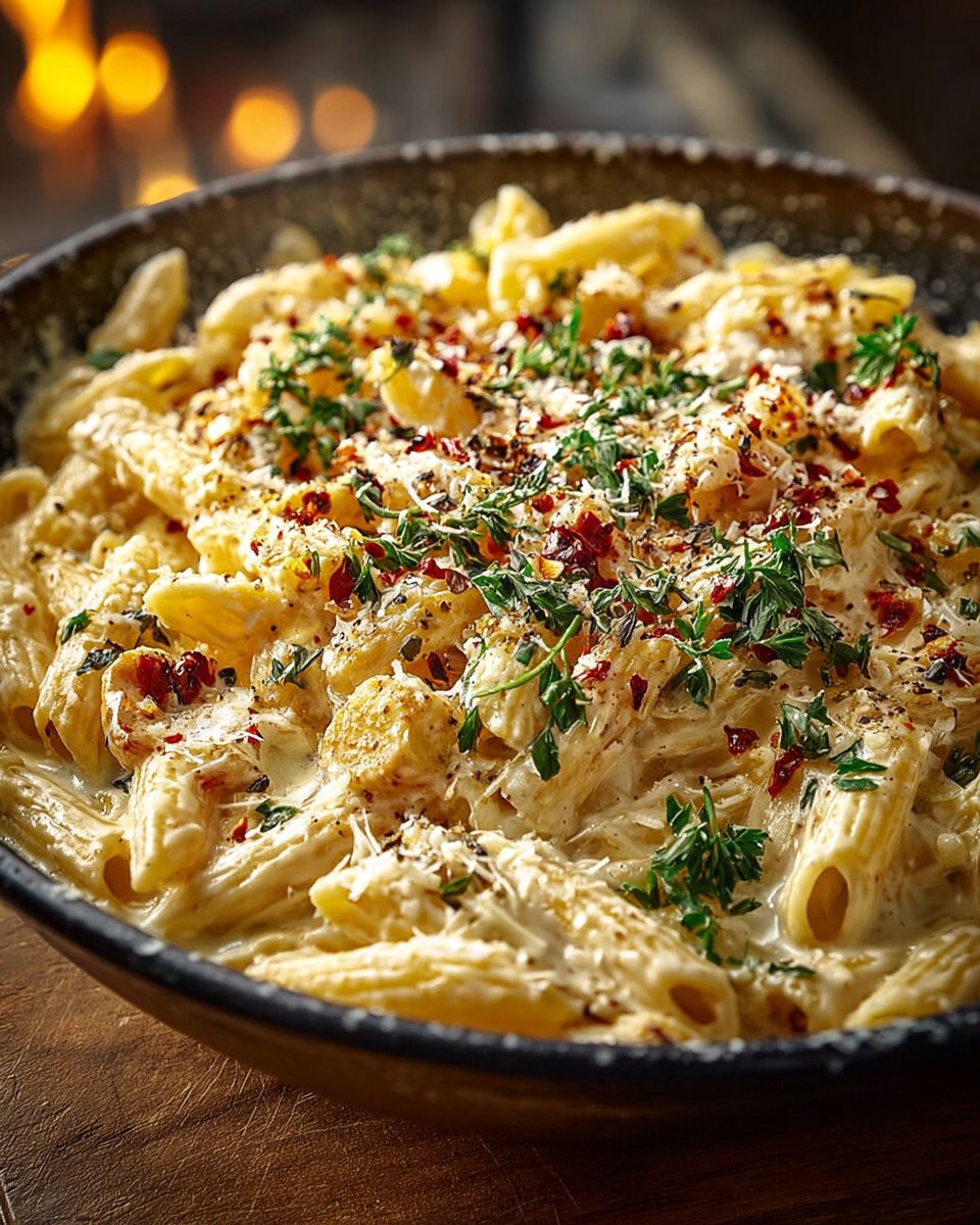 One Pot Creamy Garlic Pasta