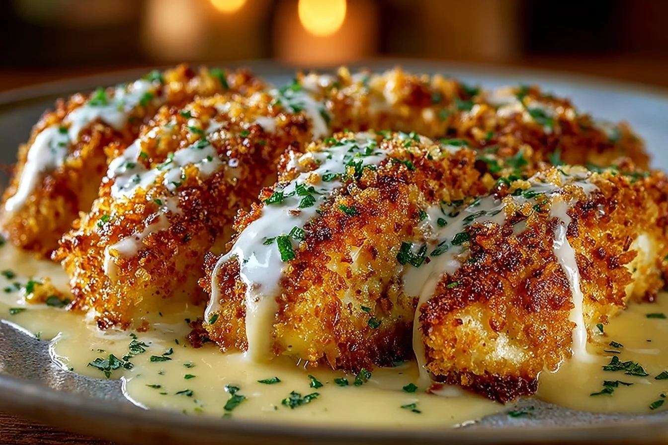 Longhorn Steakhouse Parmesan Chicken served with side dishes