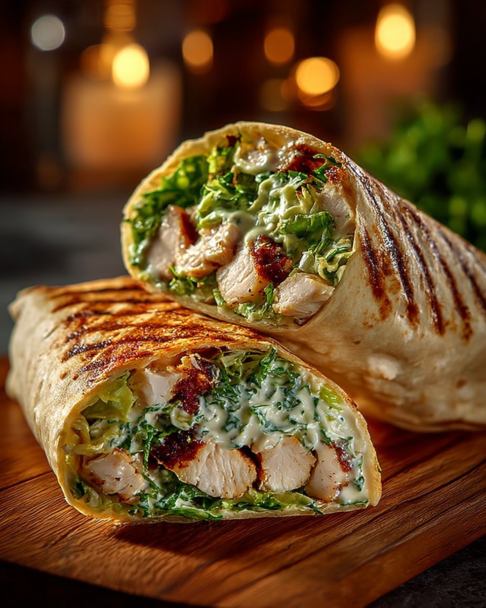 Chicken Caesar Salad Wrap Chicken Caesar Salad Wrap