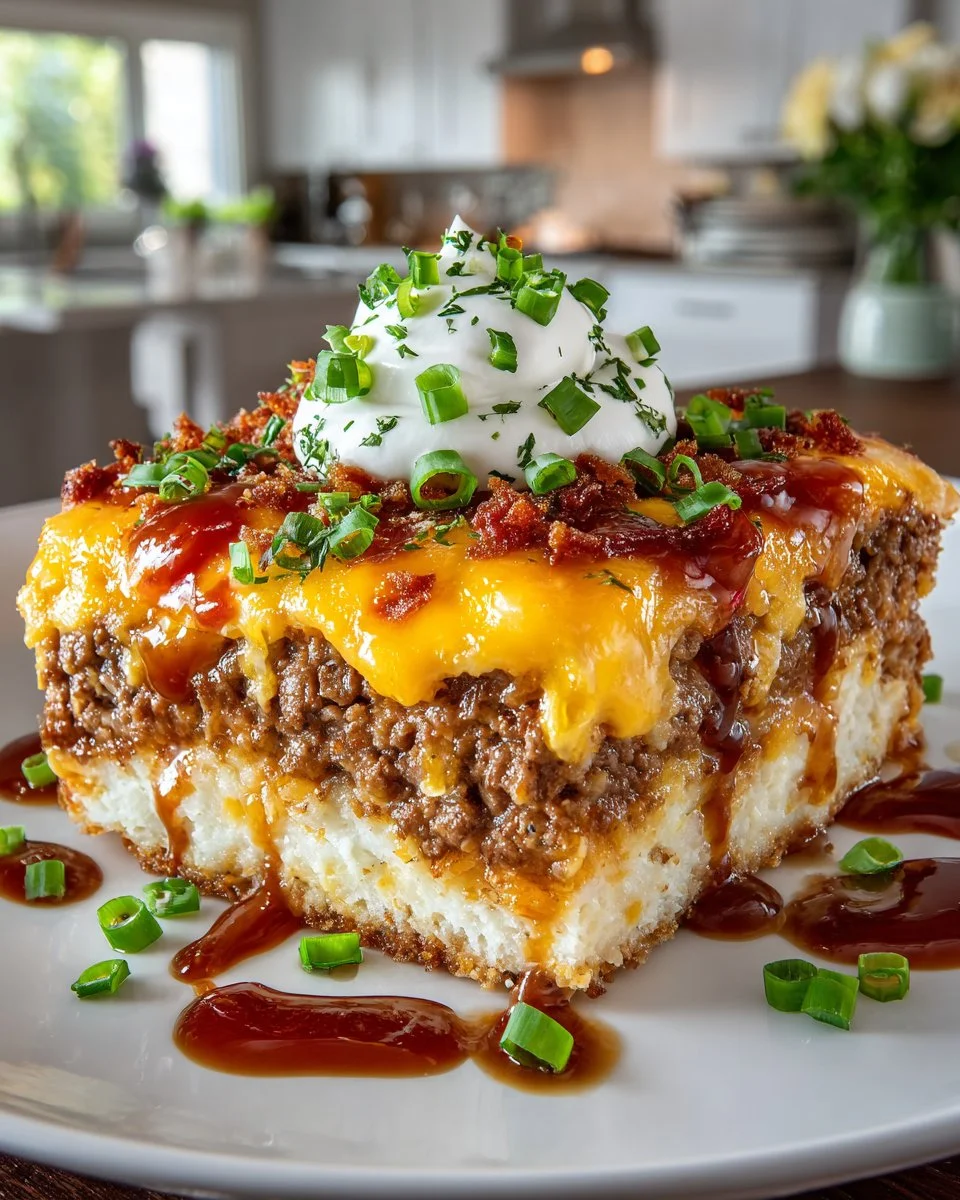 Cheesy Loaded Meatloaf Casserole Cheesy Loaded Meatloaf Casserole
