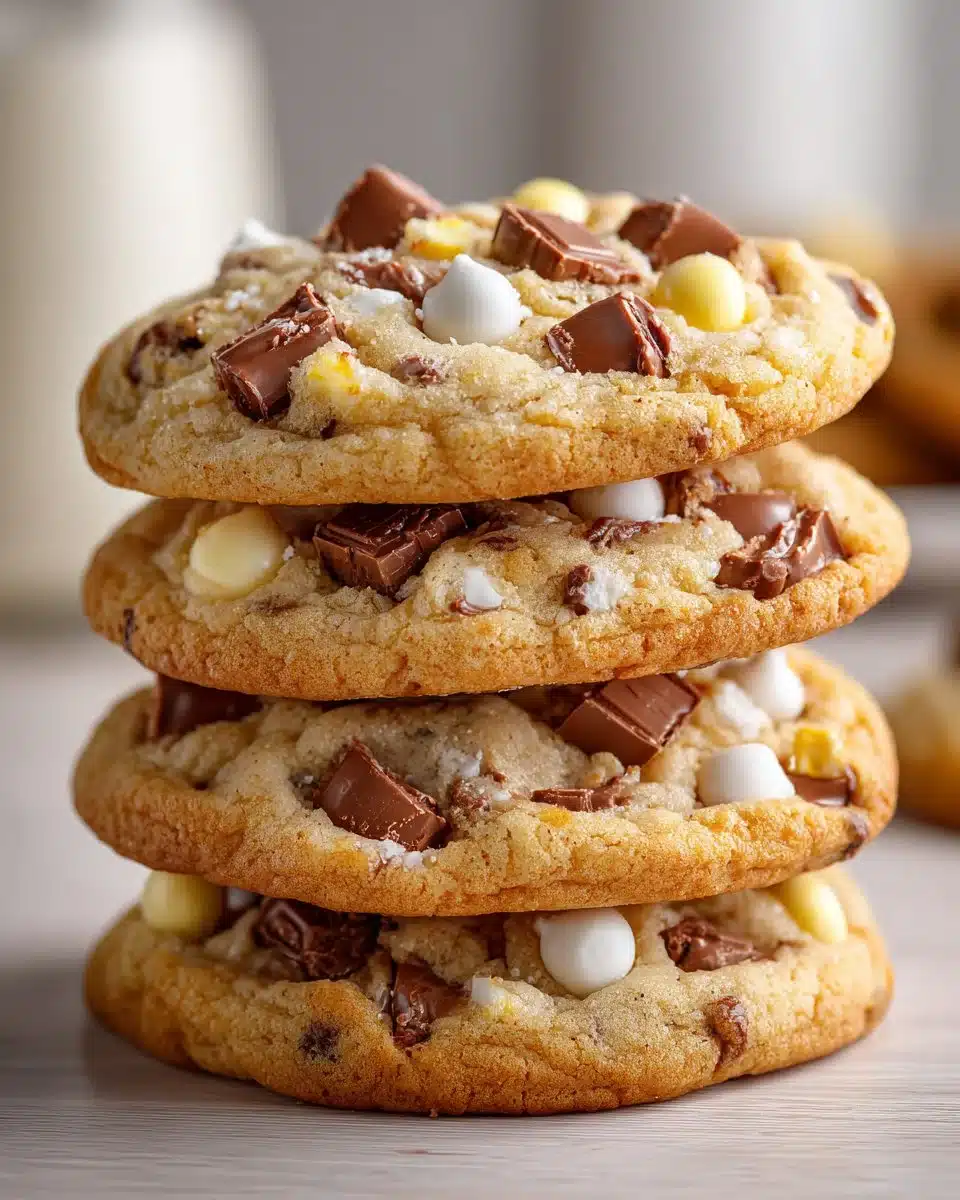 Chewy Cadbury Egg Cookies freshly baked with soft and buttery texture