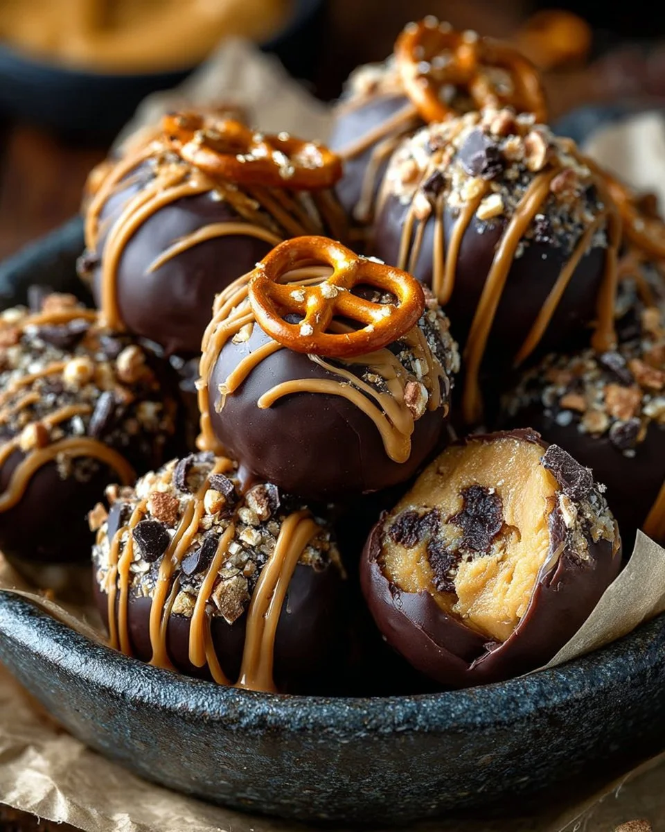 Chocolate Pretzel Peanut Butter Balls Chocolate Pretzel Peanut Butter Balls