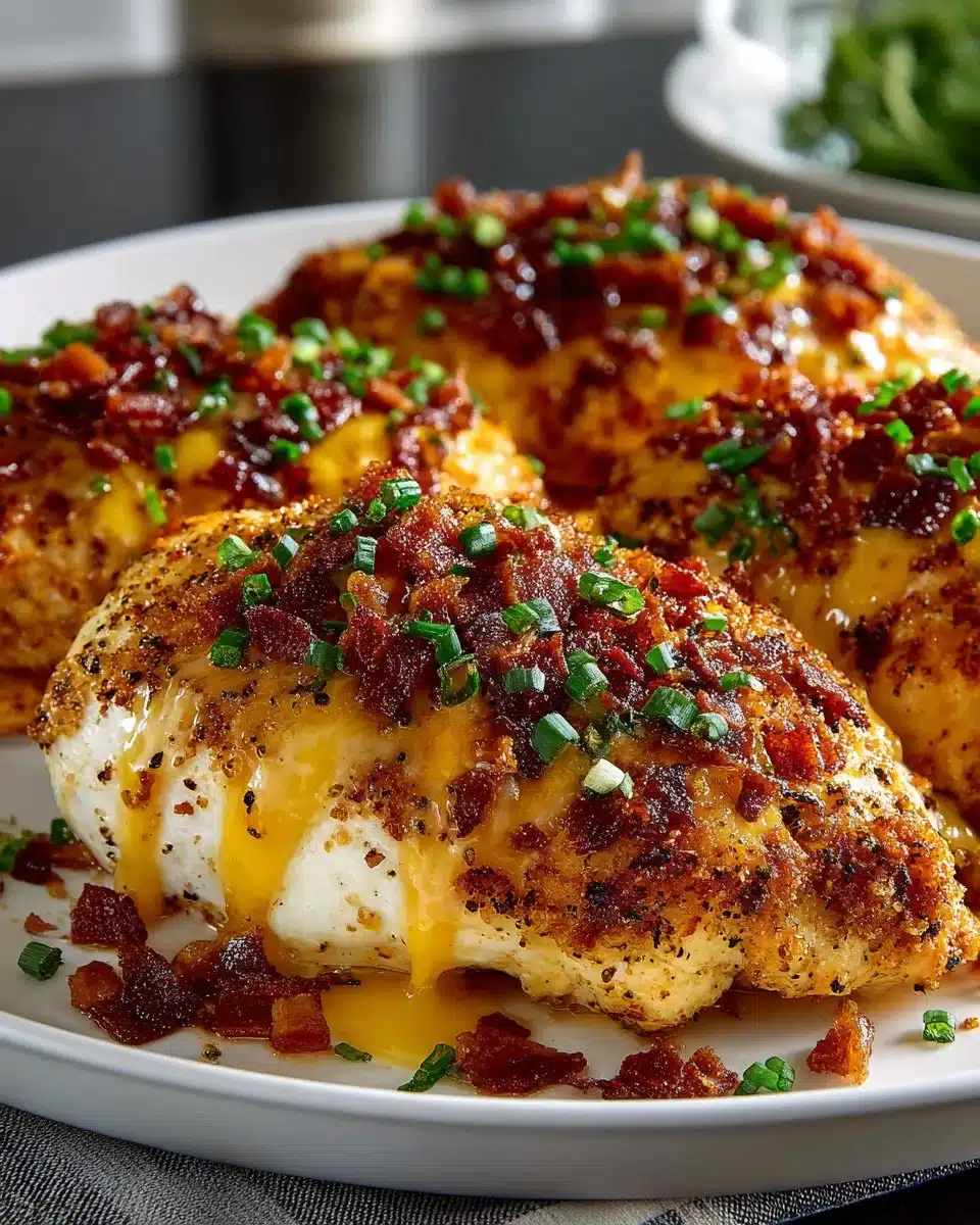 Delicious Cowboy BBQ Bacon Cheddar Chicken on a grill