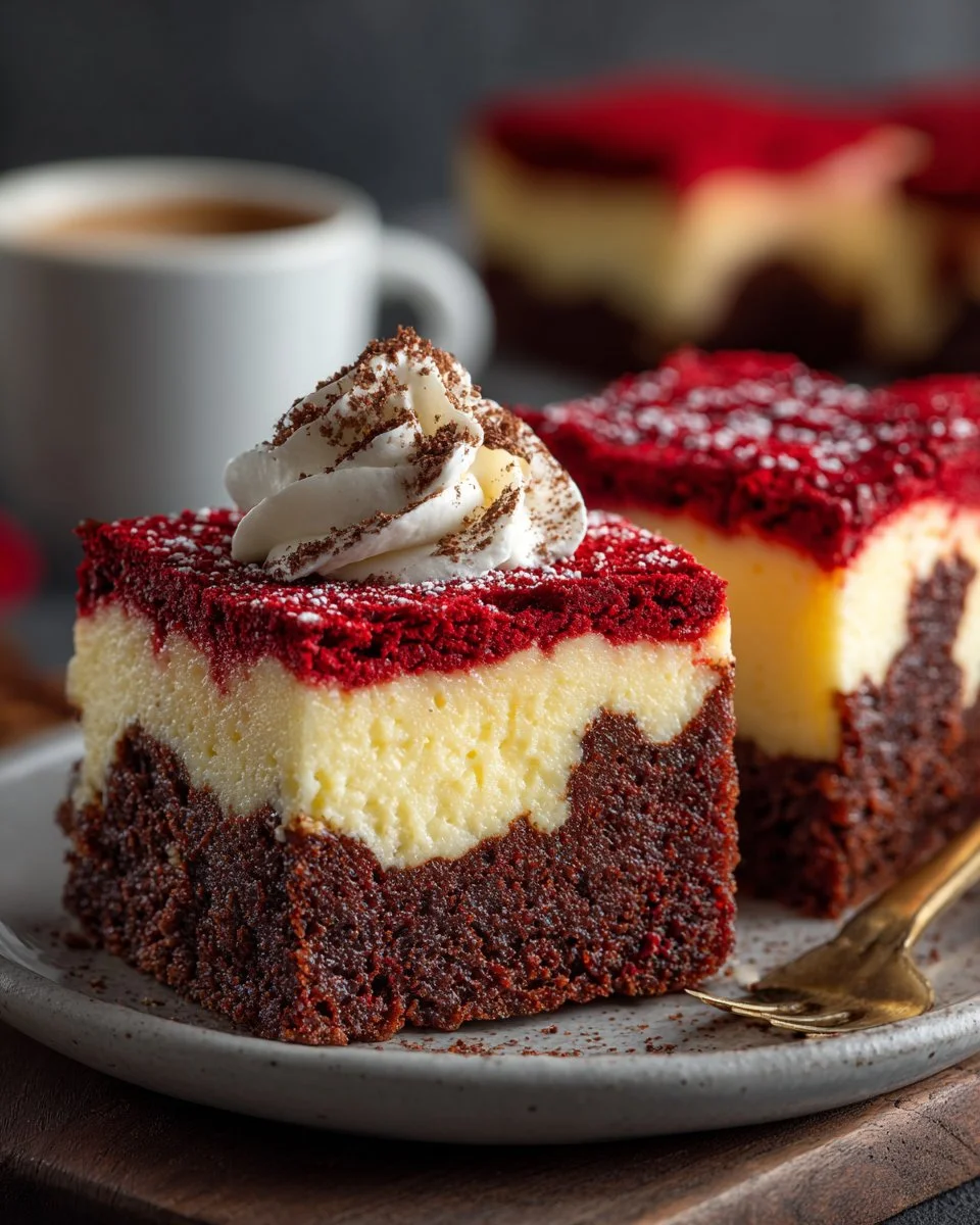 Decadent Red Velvet Cheesecake Brownies Decadent Red Velvet Cheesecake Brownies