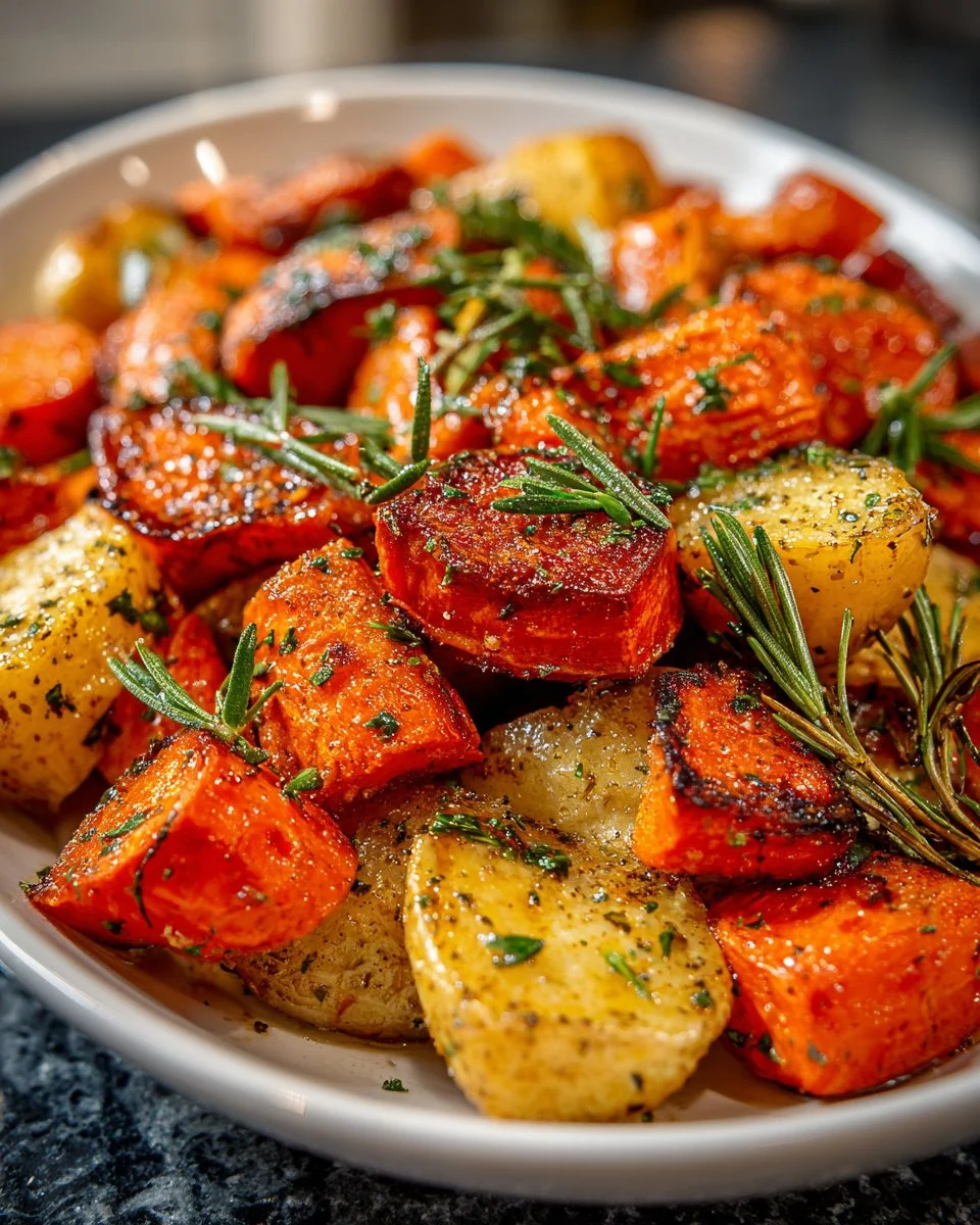 Easy Roasted Sweet Potatoes & Carrots Easy Roasted Sweet Potatoes & Carrots