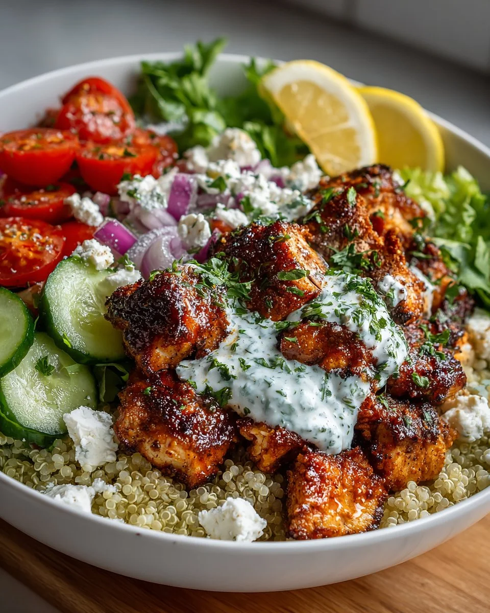 Greek Chicken Bowls Greek Chicken Bowls