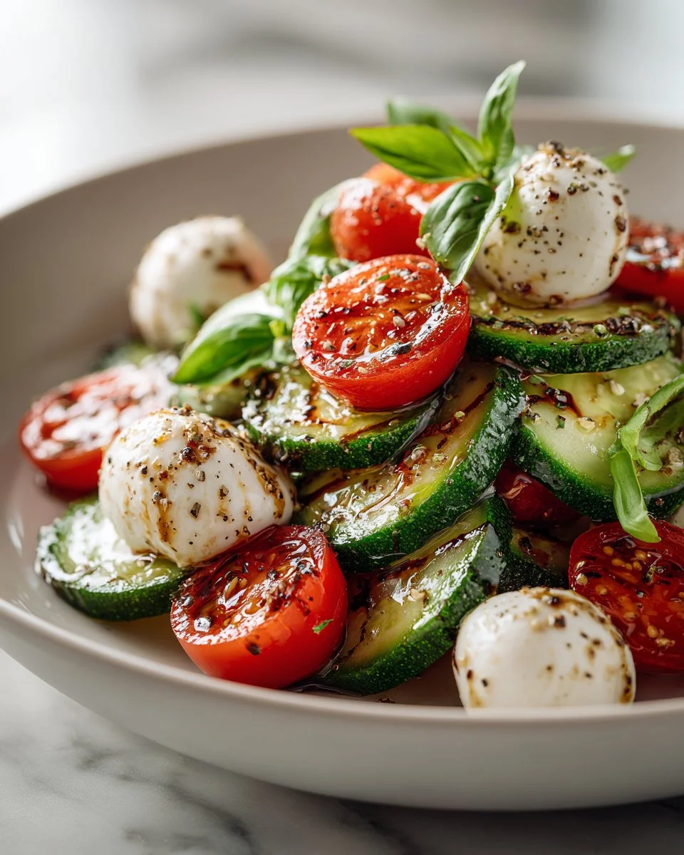 Juicy Cucumber Caprese Salad Juicy Cucumber Caprese Salad