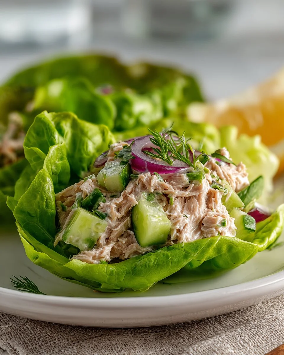 Juicy Tuna Lettuce Wraps Juicy Tuna Lettuce Wraps