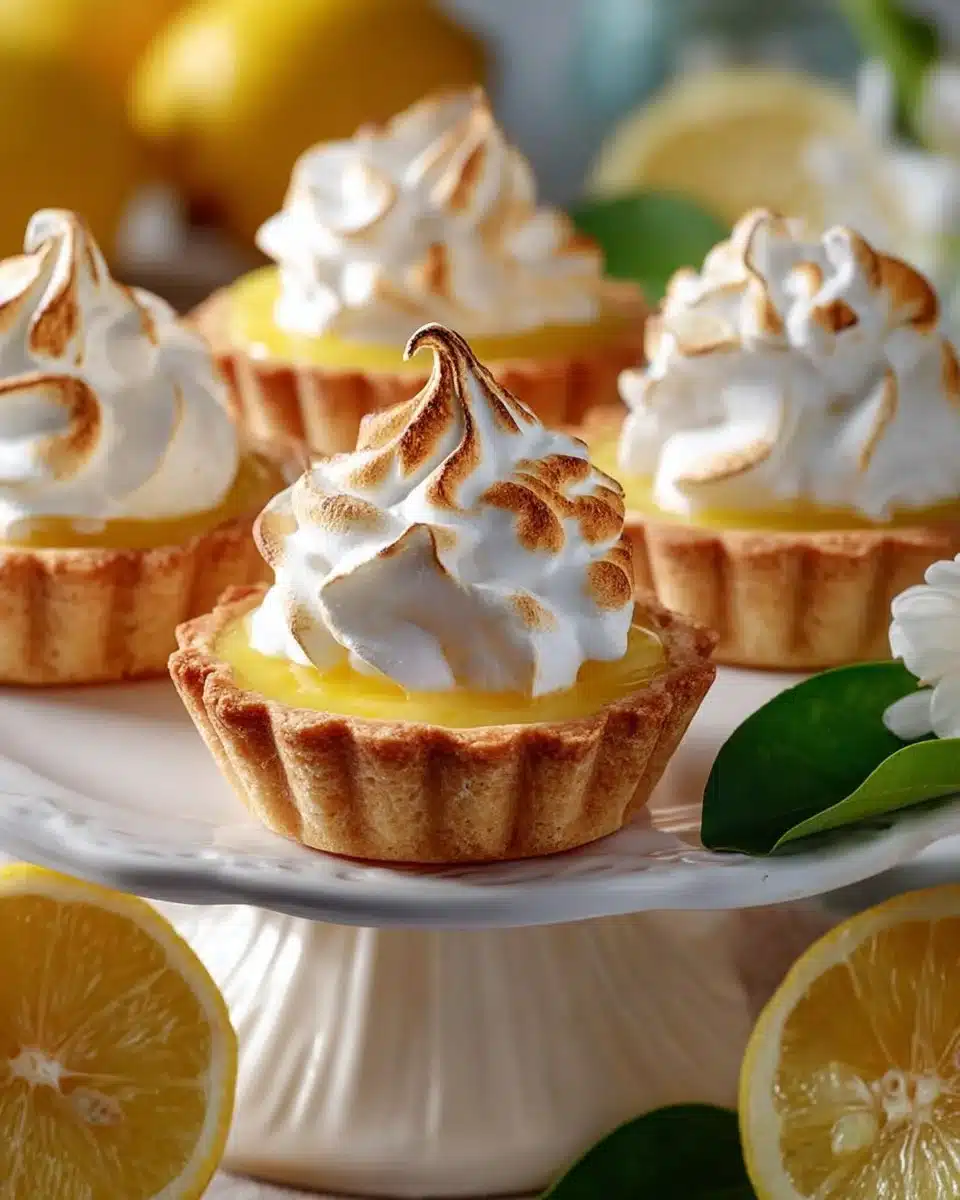Delicious Lemon Meringue Cookie Cups garnished with whipped cream and lemon zest.