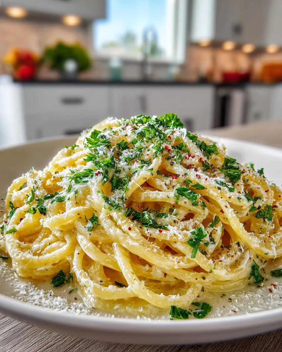 One Pot Creamy Garlic Pasta One Pot Creamy Garlic Pasta