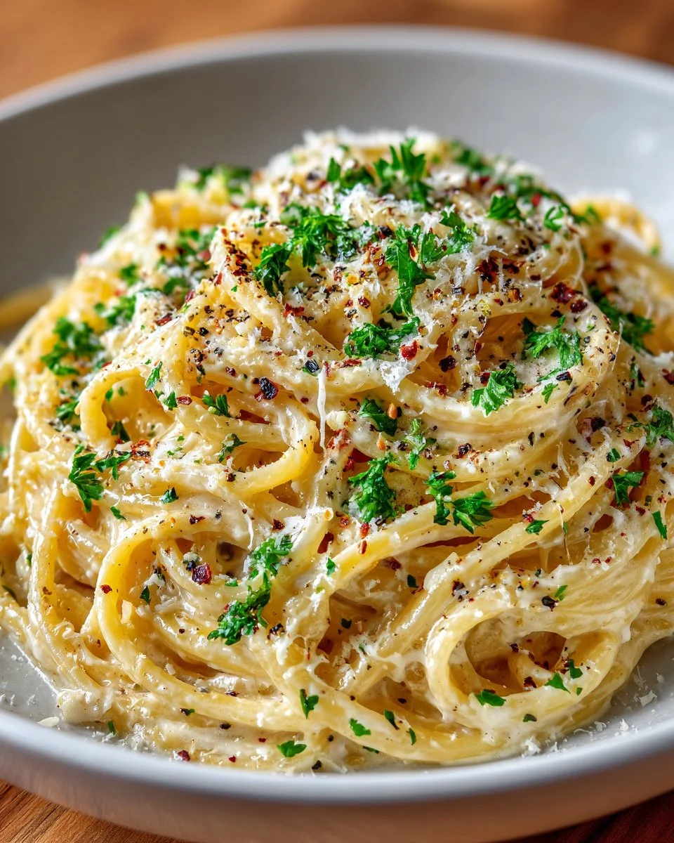 One Pot Creamy Garlic Pasta One Pot Creamy Garlic Pasta