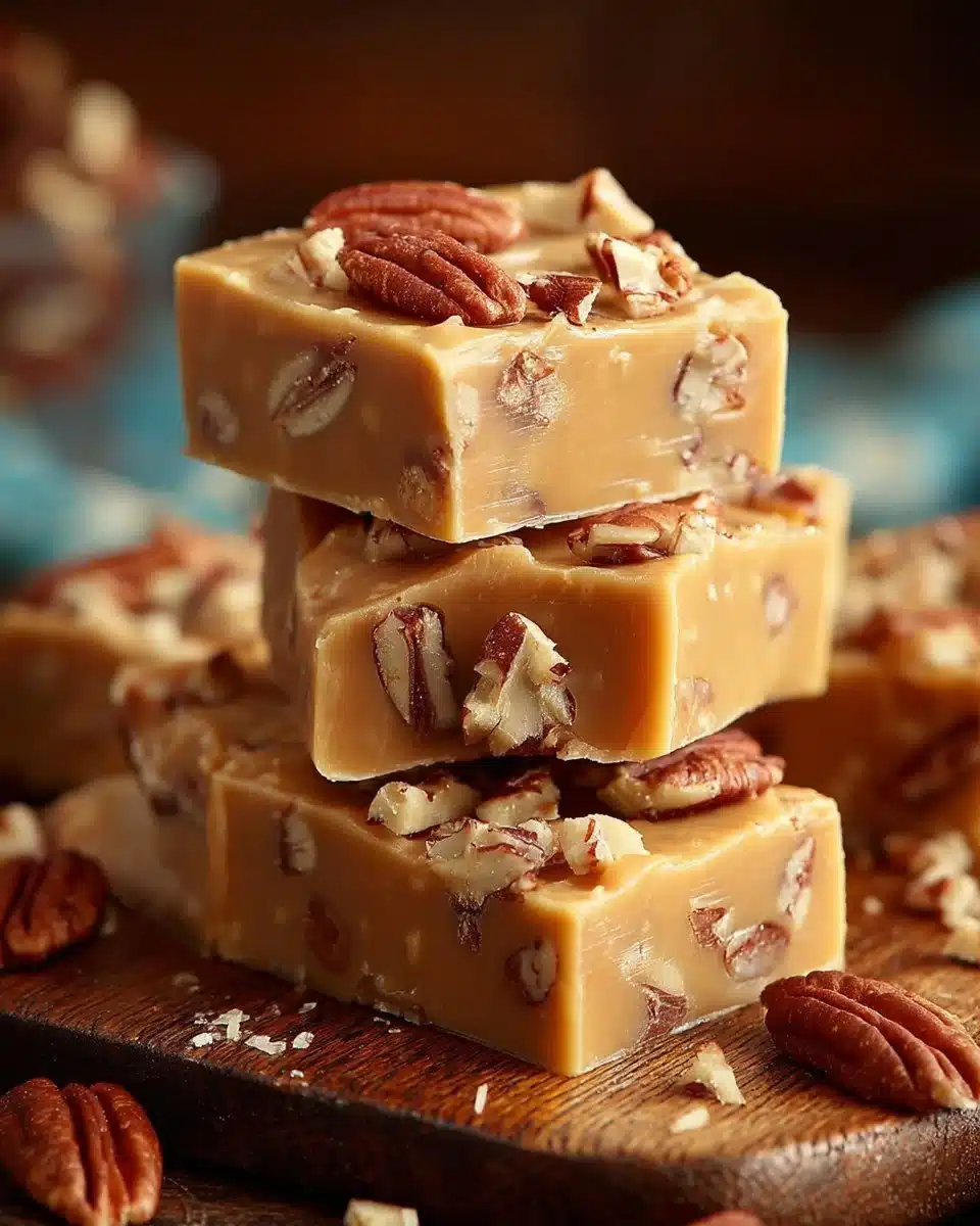 Delicious homemade Penuche Fudge made with brown sugar and butter