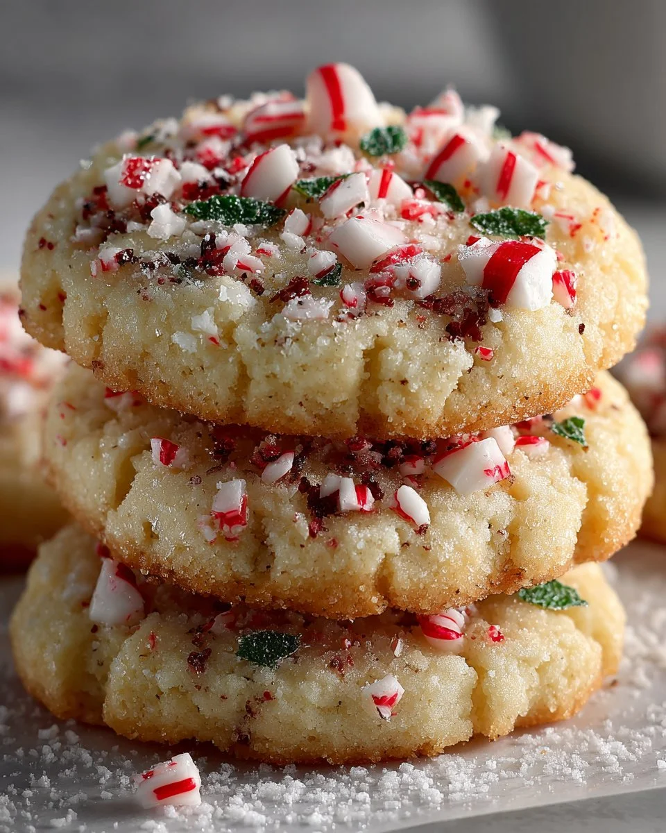 Peppermint Shortbread Cookies Peppermint Shortbread Cookies