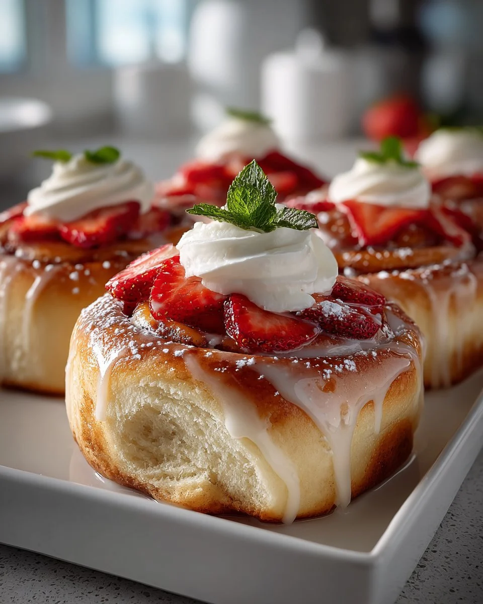 Strawberry Cheesecake Sweet Rolls Strawberry Cheesecake Sweet Rolls
